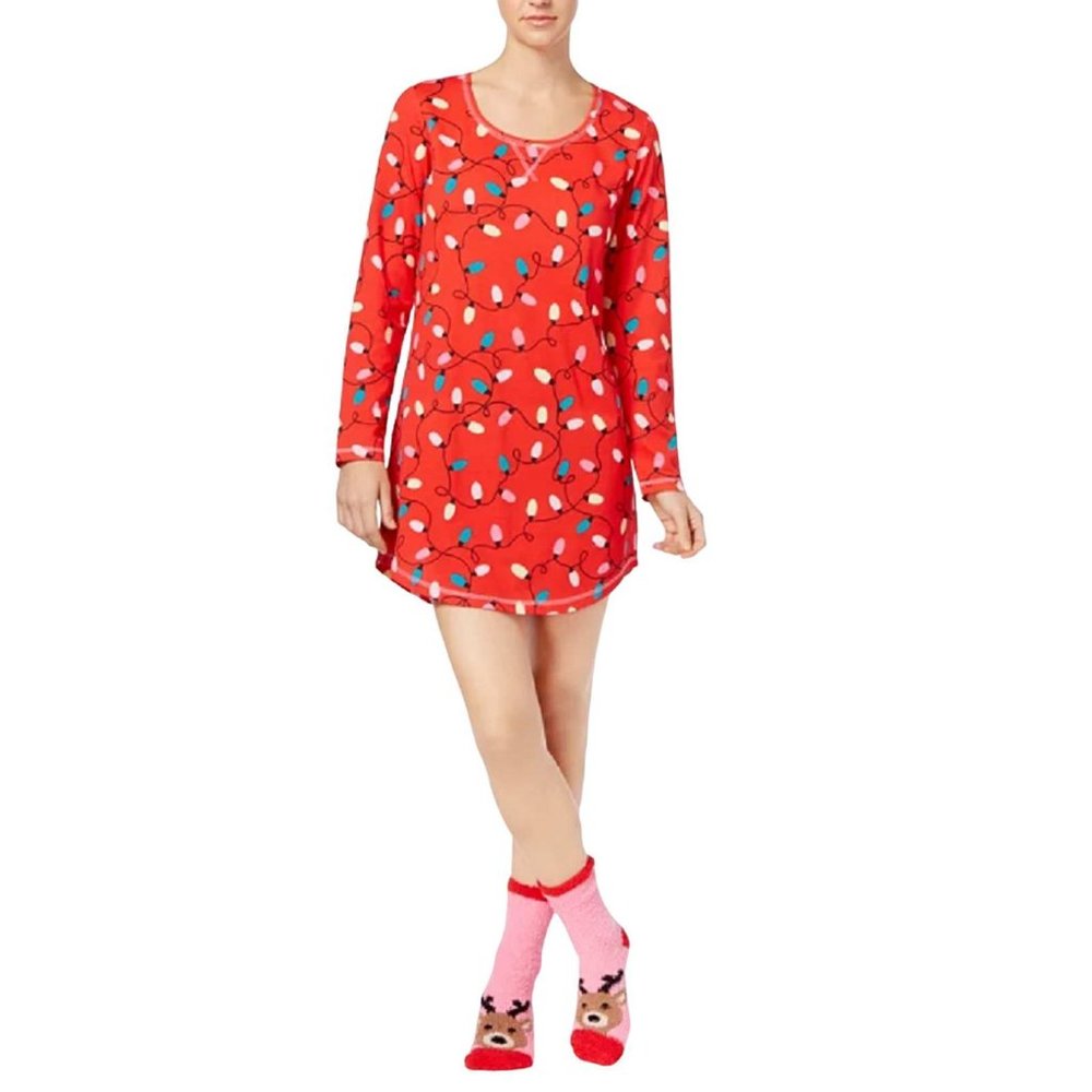 Jenni Jennifer Moore Graphic Sleepshirt and Socks Set X SMALL (892)